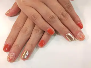 ネイル はばすみれ🎀ﾈｲﾙ 光ﾌｪｲｼｬﾙ ﾍｱのネイルデザイン