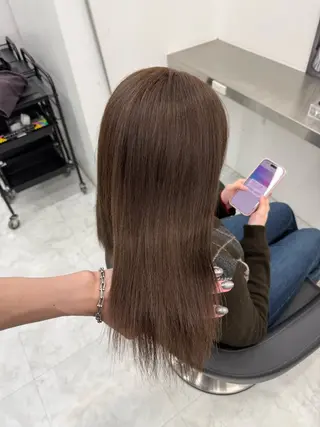 ロング カラー 中韓レイヤー/ ブラウン🤎はやとのヘアスタイル