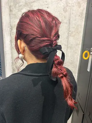 ヘアアレンジ hina💟 透明感カラーのヘアスタイル