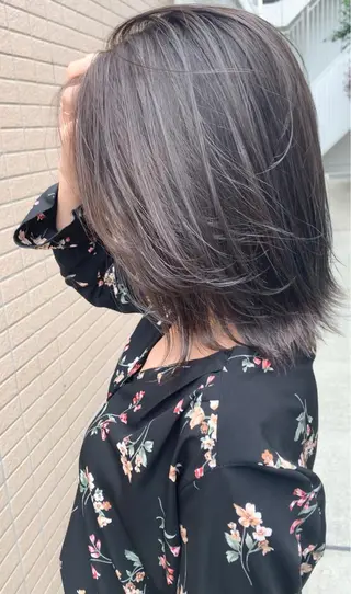 ミディアム トレンドパーマ 加藤菜月のヘアスタイル