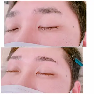 メンズ アイブロウ ラムーン アイラッシュ&ヘアメのマツエク・マツパデザイン
