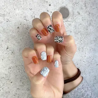 ミディアム カラー パーマ ヘアアレンジ メンズ キッズ ネイル マツエク・マツパ Salon Ｋのネイルデザイン