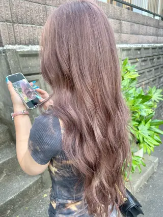 カラー ダブルスキルエクステ /羽エクステ白石宇由のヘアスタイル