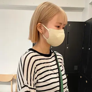 ショート カラー ボブ/ミディアム RIONAのヘアスタイル