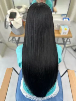 ロング 髪質改善🩵縮毛矯正 代々木/木下のヘアスタイル