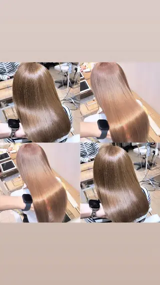 セミロング カラー 髪質改善🍯/透明感 カラー/MANARUのヘアスタイル