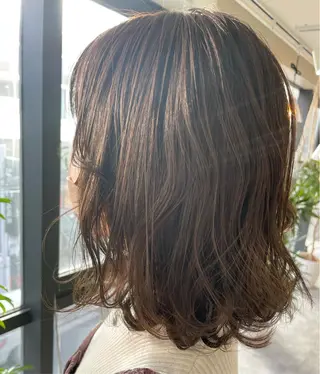 ミディアム カラー 心斎橋韓国ボブ 好原良真のヘアスタイル