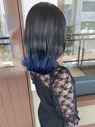 ミディアム カラー 坂井田 浩樹のヘアスタイル
