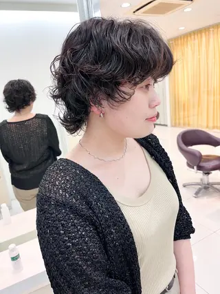 ショート パーマ 似合わせパーマ/ kazuのヘアスタイル