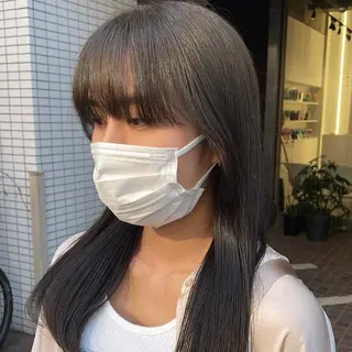 ロング カラー iLi🫧kim ryongna🦋のヘアスタイル