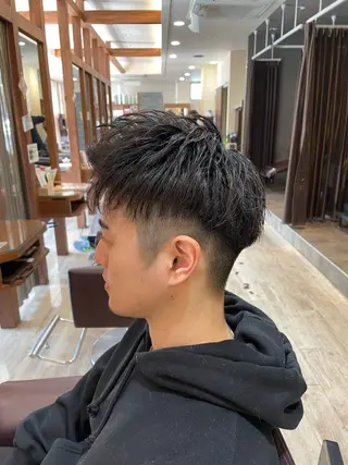 ショート メンズ 仙台/メンズ/ フェザー/リョウのヘアスタイル