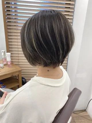 ショート カラー ハイライト⭐️上野 高広のヘアスタイル