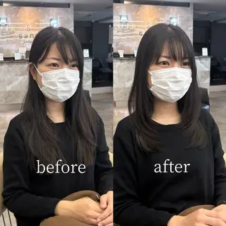 ミディアム 似合わせレイヤー🌟 巻ける縮毛矯正みつきのヘアスタイル