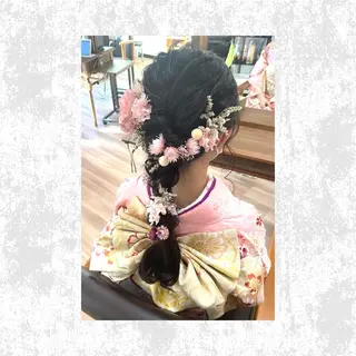 ロング ヘアアレンジ 菊池 栄里奈のヘアスタイル