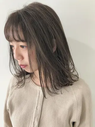 ミディアム ボブ/縮毛矯正 🌟梅田盛一🌟のヘアスタイル