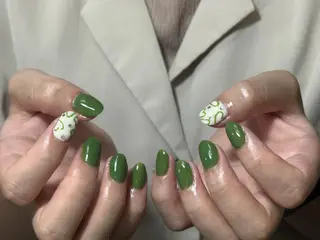 ネイル By moonネイル 🌷ワンホン/韓国風のネイルデザイン