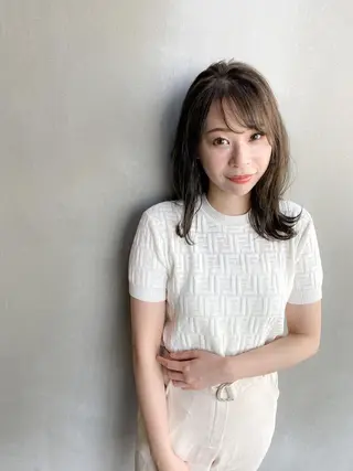 ミディアム カラー 【天満1艶髪】潤艶/ 髪質改善🌹釣本竜哉のヘアスタイル
