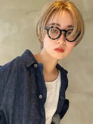 ショート カラー 山田 裕介のヘアスタイル