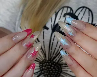 ネイル By moonネイル 🌷ワンホン/韓国風のネイルデザイン