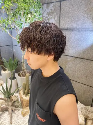 パーマ メンズ 酸スト/フェザー パーマ/三谷海斗のヘアスタイル