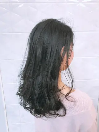 セミロング パーマ 💗大人艶×髪質改善 カラー💗AYAKIのヘアスタイル