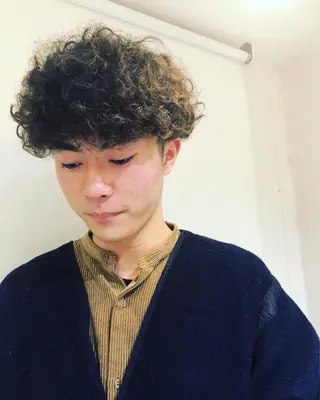 パーマ ヘアアレンジ メンズ メンズ特化✂️栗原 侑也のヘアスタイル