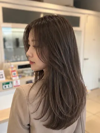 セミロング カラー 金子 直樹のヘアスタイル