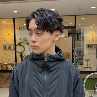 パーマ メンズ 【メンズショート 特化】村斎　伶次のヘアスタイル