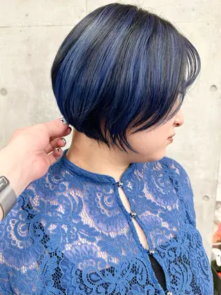 ミディアム カラー ボブ/ゆるふわ ボブパーマ/とういのヘアスタイル