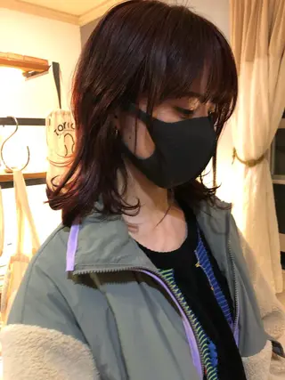 ミディアム カラー eri kinjoのヘアスタイル