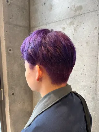 カラー メンズ ボブ×艶カラー 特化・リクト💥のヘアスタイル