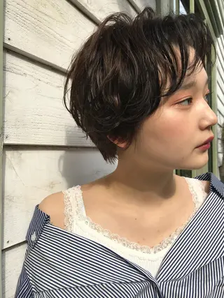 ショート メンズ/パーマ /レディース髪質改善のヘアスタイル