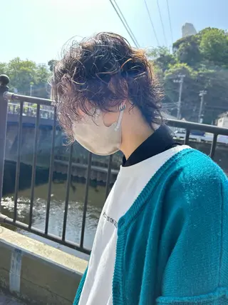 パーマ メンズ 韓国メンズ特化 パーマSatskiのヘアスタイル