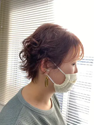 ショート ヘアアレンジ 安澤 彩奈のヘアスタイル