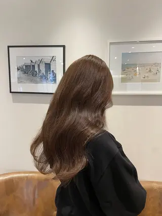 ロング カラー 透け感カラー/レイヤ ーAI🪽🩵のヘアスタイル
