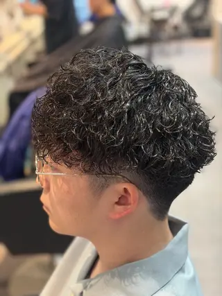 パーマ メンズ メンズ特化/パーマ/ フェードWATARUのヘアスタイル