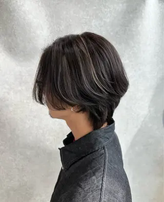 ミディアム カラー メンズ 【𝐀𝐬𝐡大森】 石崎竜祐のヘアスタイル