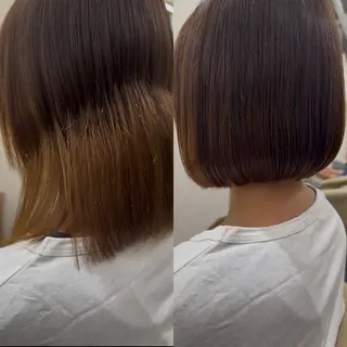 ショート カラー ♥️似合わせボブ/ 縮毛矯正/大和田拓夢のヘアスタイル