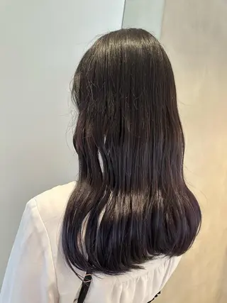 セミロング カラー ヘアアレンジ オリーブ透明感カラー 表参道/MIKUのヘアスタイル