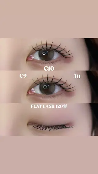 マツエク・マツパ GALN 🎀 yumi パリエクのマツエク・マツパデザイン