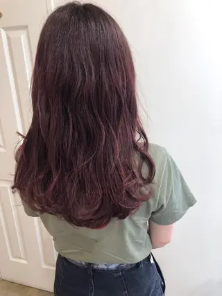 ロング カラー MIOベージュカラー 柔らかいカラーのヘアスタイル