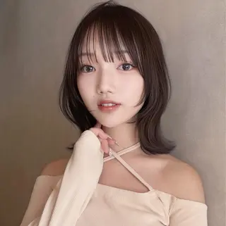 ミディアム カラー 撮影モデル 様募集中🫧ももかのヘアスタイル