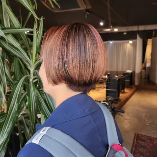 ショート カラー ハヤシ マユ ✂ 府中美容室のヘアスタイル