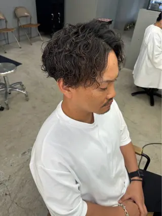 ショート パーマ メンズ メンズ専門サロン wokeのヘアスタイル