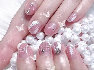 ネイル 🦋チップ長さだし 専門店🦋のネイルデザイン