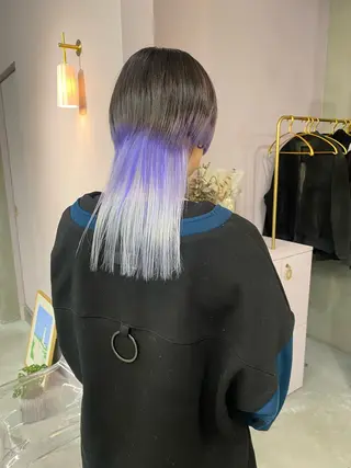 セミロング カラー 前橋 姫奈のヘアスタイル