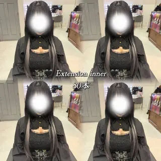 ロング カラー 🦋REISA🦋 エクステ×ハイトーンのヘアスタイル