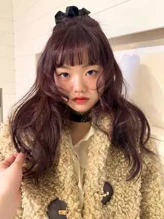 セミロング カラー YURiA レイヤー🫧のヘアスタイル