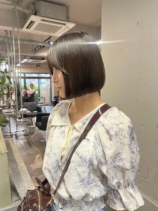 ショート 似合わせボブ🤍 女性らしさのあるヘアのヘアスタイル