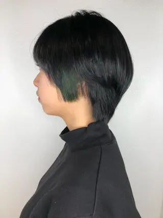 ショート カラー 店長　濱口 花菜　美髪整形のヘアスタイル
